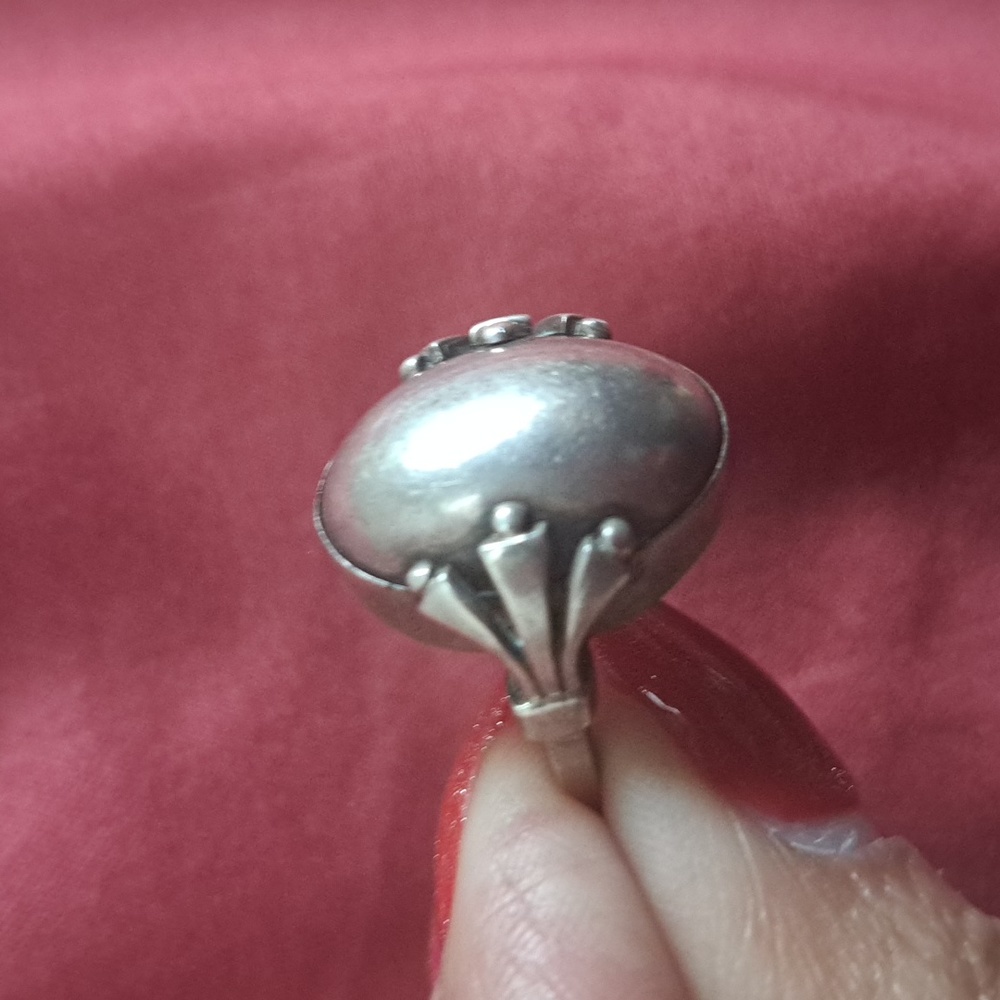 GEORG JENSEN STERLING SILVER RING 51 - OSCAR GUNDLACH PEDERSEN